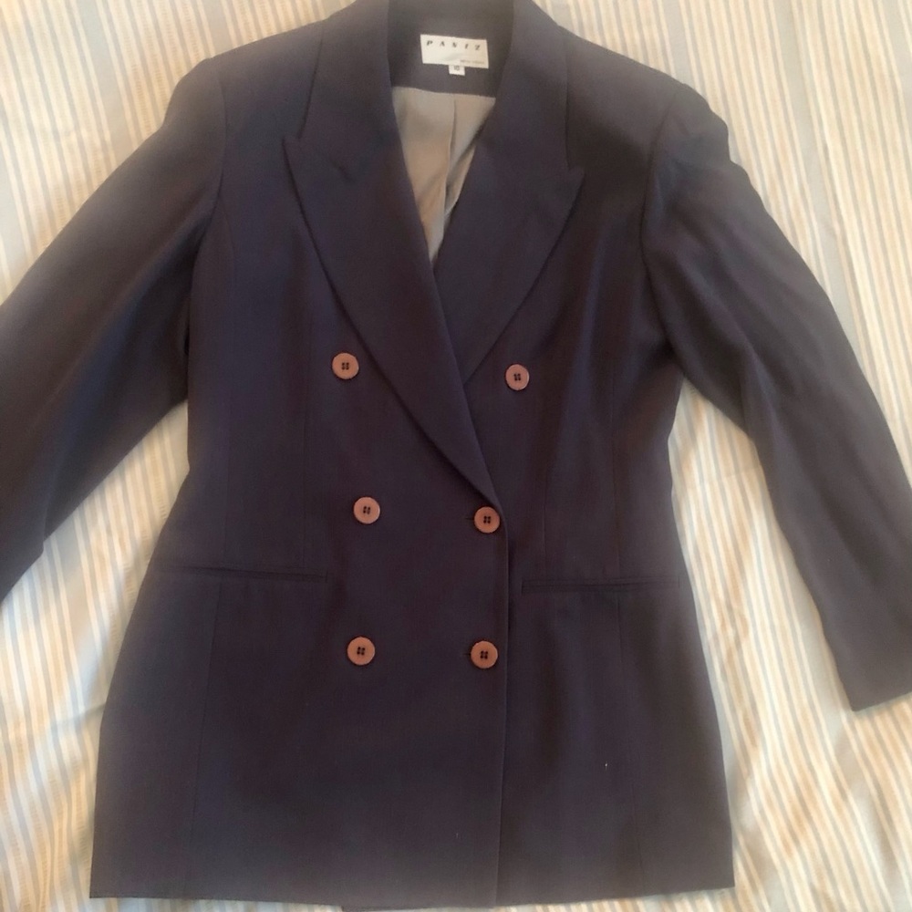 Slate Blue Blazer, Full Lined, Women Size 10